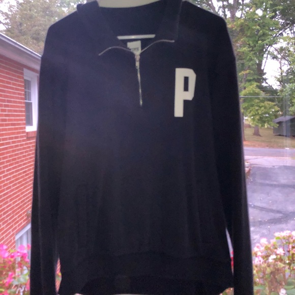 PINK Victoria's Secret Tops - PINK | Solid Black Pullover
